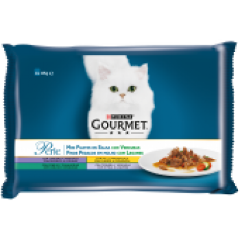 Gourmet Perle Finos Pedaços com Legumes 4x85gr